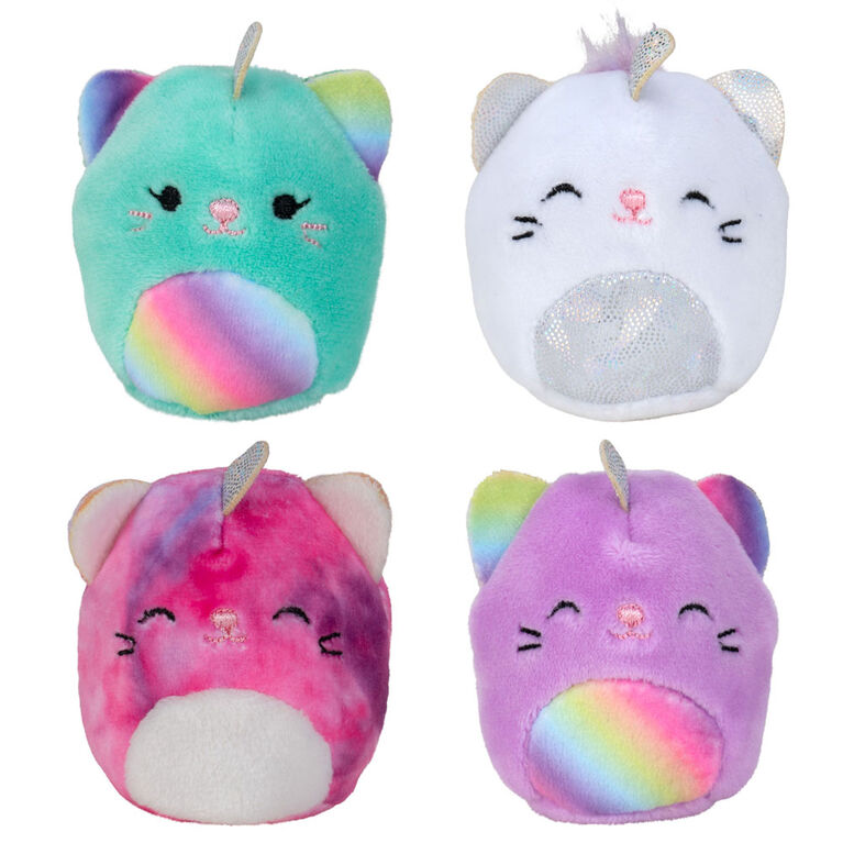 Mini peluches Squishville - Squishmallow, paquet de 4 -  Le choix varie.  Aucun bon différé.