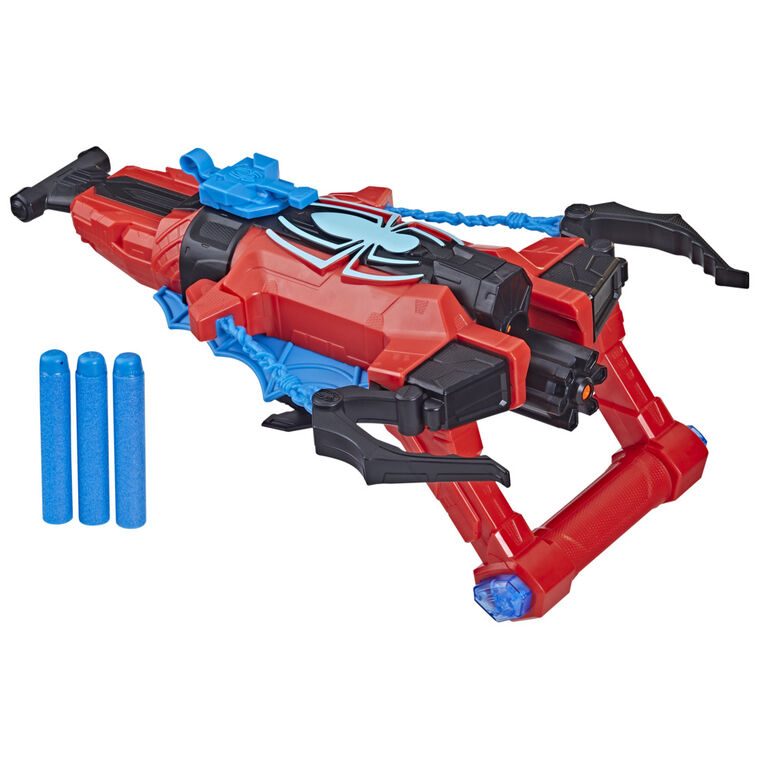 Marvel Spider-Man, Blaster Double attaque, jouets de super-héros, dès 5 ans, blaster Nerf Spider-Man, tire un jet d'eau