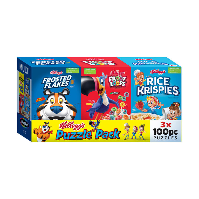 Kellogg's Multipack 3 x 100 Piece Puzzles - English Edition | Toys R Us ...