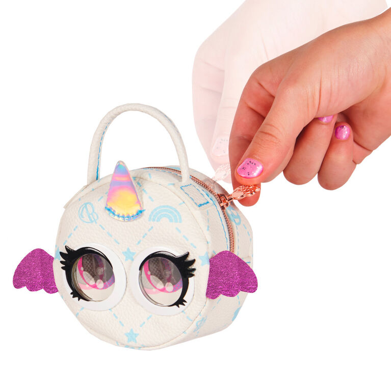 Purse Pets Micros, Pegalicious Pegasus Stylish Small Purse with Eye Roll Feature