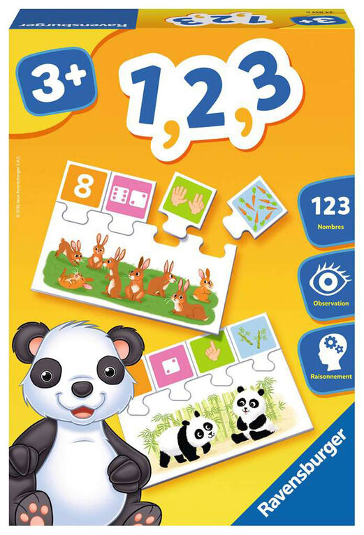 Ravensburger! "1,2,3" Game - French Edition