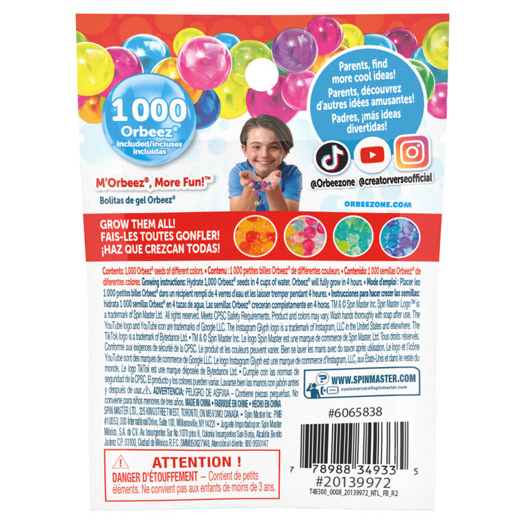 Orbeez, Fiery Color Seed Pack with 1,000 Orbeez Seeds to Grow