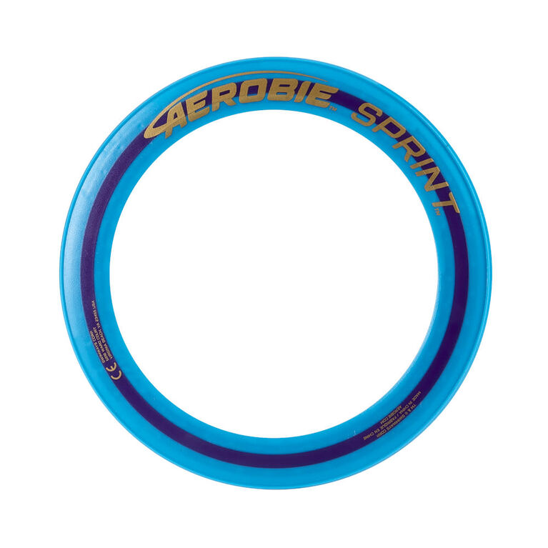 Aerobie Sprint Ring Outdoor Flying Disc - 10 Inches - Blue