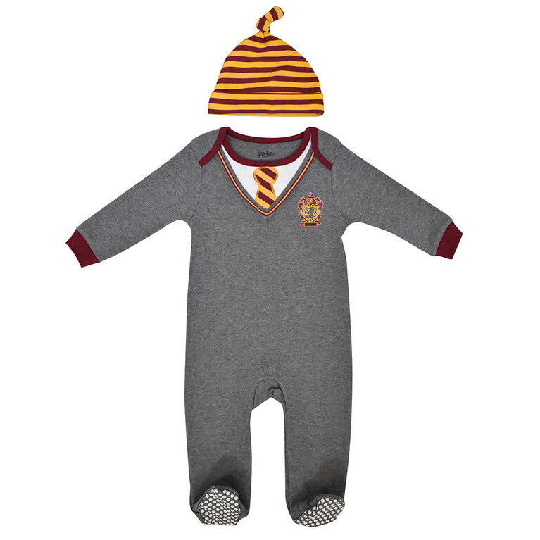 Warner's Harry Potter Sleeper with hat - Grey, Newborn