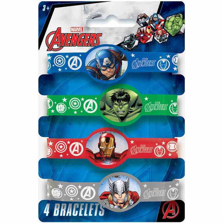 Avengers Stretchy Bracelets, 4 pieces