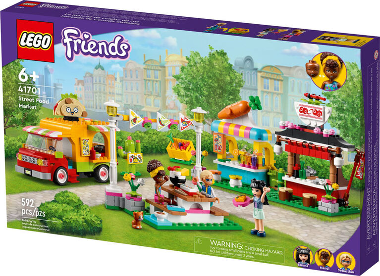 LEGO Friends Le marché de cuisine de rue 41701 Ensemble de construction (592 pièces)