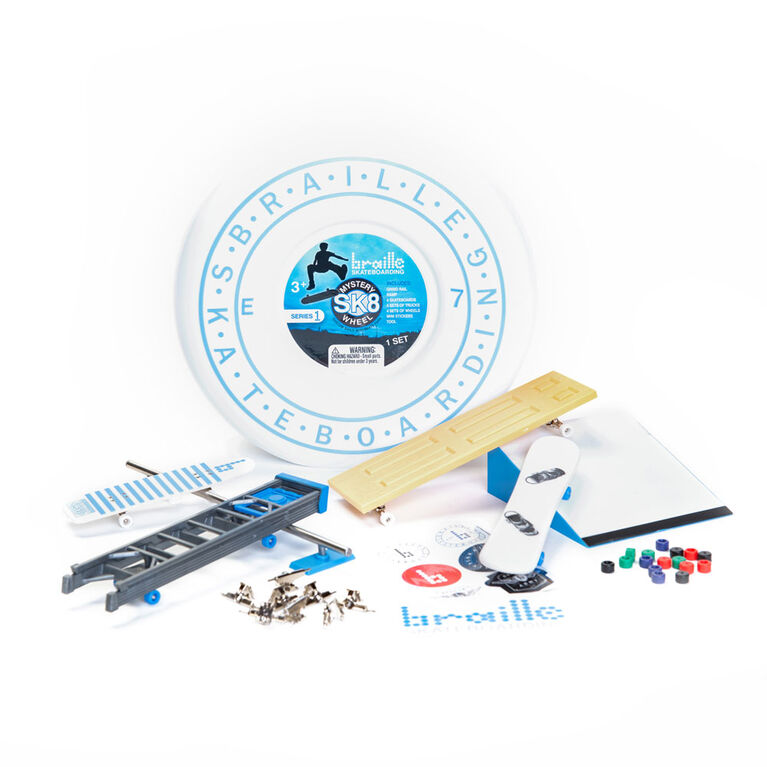Braille Skateboarding Mystery SK8 Collector Set - English Edition