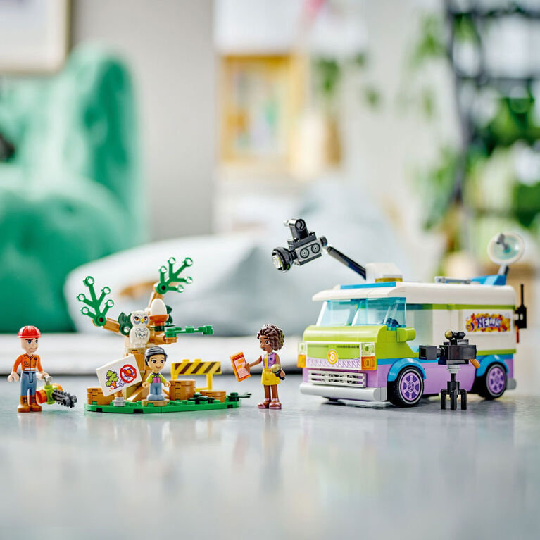 LEGO Friends Newsroom Van 41749 Building Toy Set (446 Pieces)