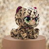 GUND P.Lushes Designer Fashion Pets Sadie Spotson Leopard Premium Stuffed Animal, Black and Pink, 6"