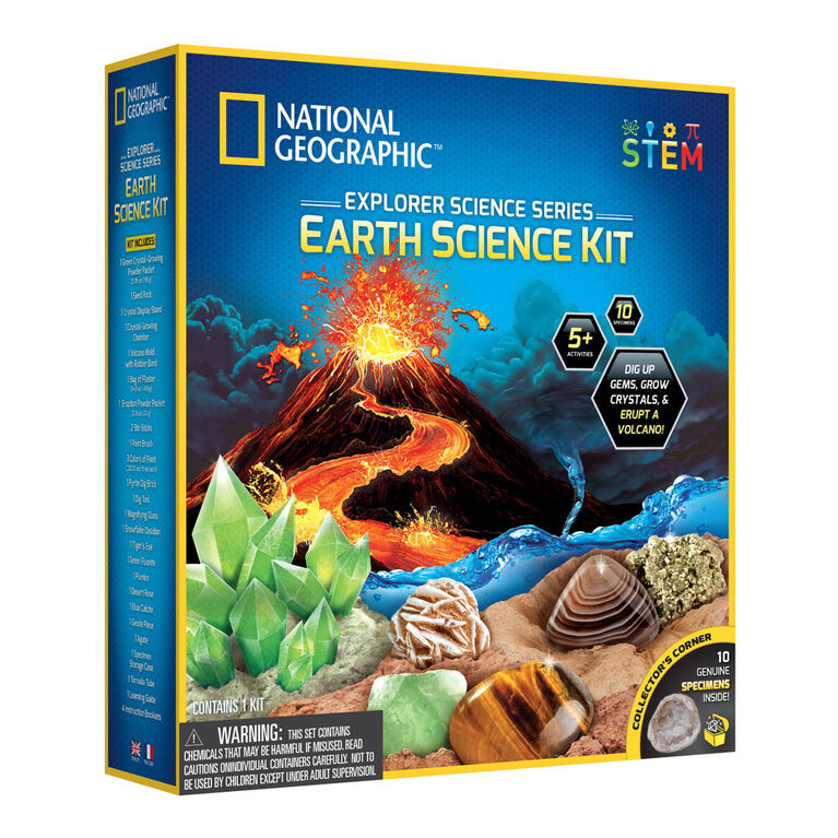 National Geographic Serie Explorateaur Scientifique Kit Sciences de la Terre