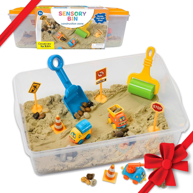 Creativity for Kids Sensory Bin Construction Zone