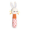 Baby GUND Tinkle Crinkle Bunny Stick Rattle, Sensory Stimulating Plush Baby Rattle, 5.5"