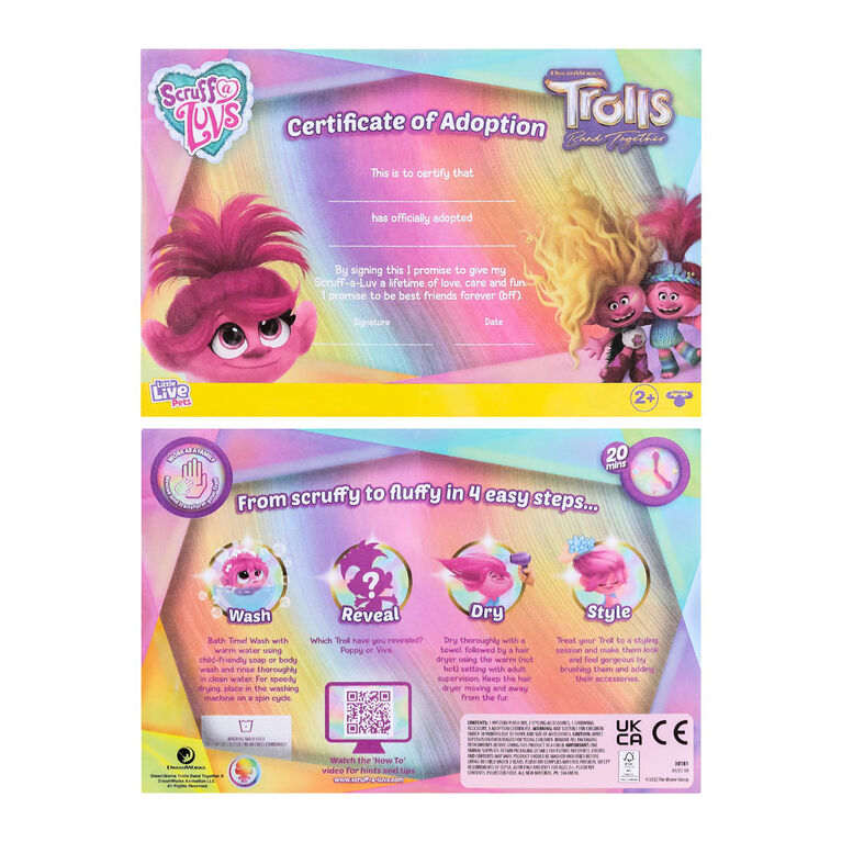 Little Live Scruff-A-Luvs Trolls Single Pack