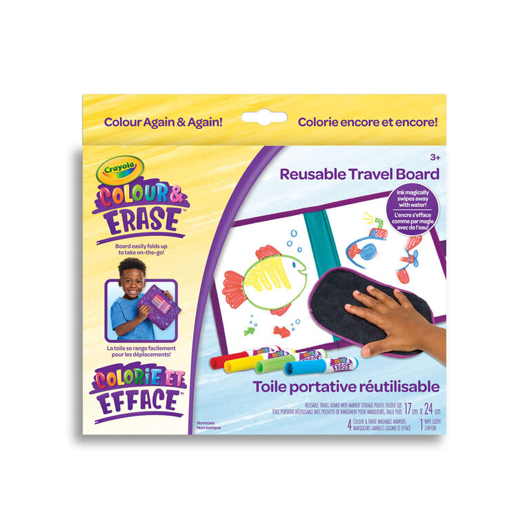 Crayola Colorie et efface toile portative réutilisable
