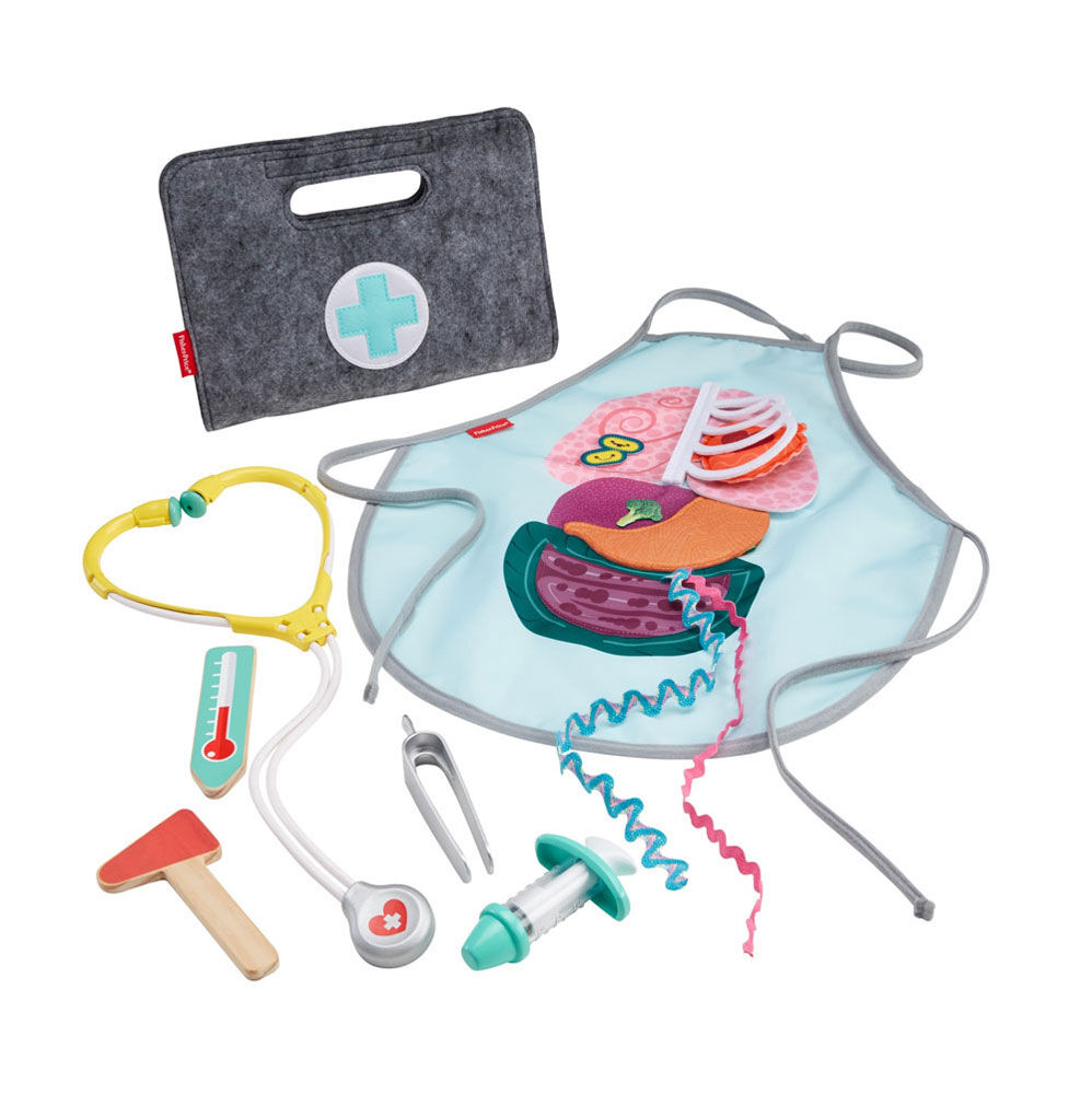 Fisher Patient and Doctor Kit 9-piece Medical Pretend Play Gift Set GGT61 for sale online 