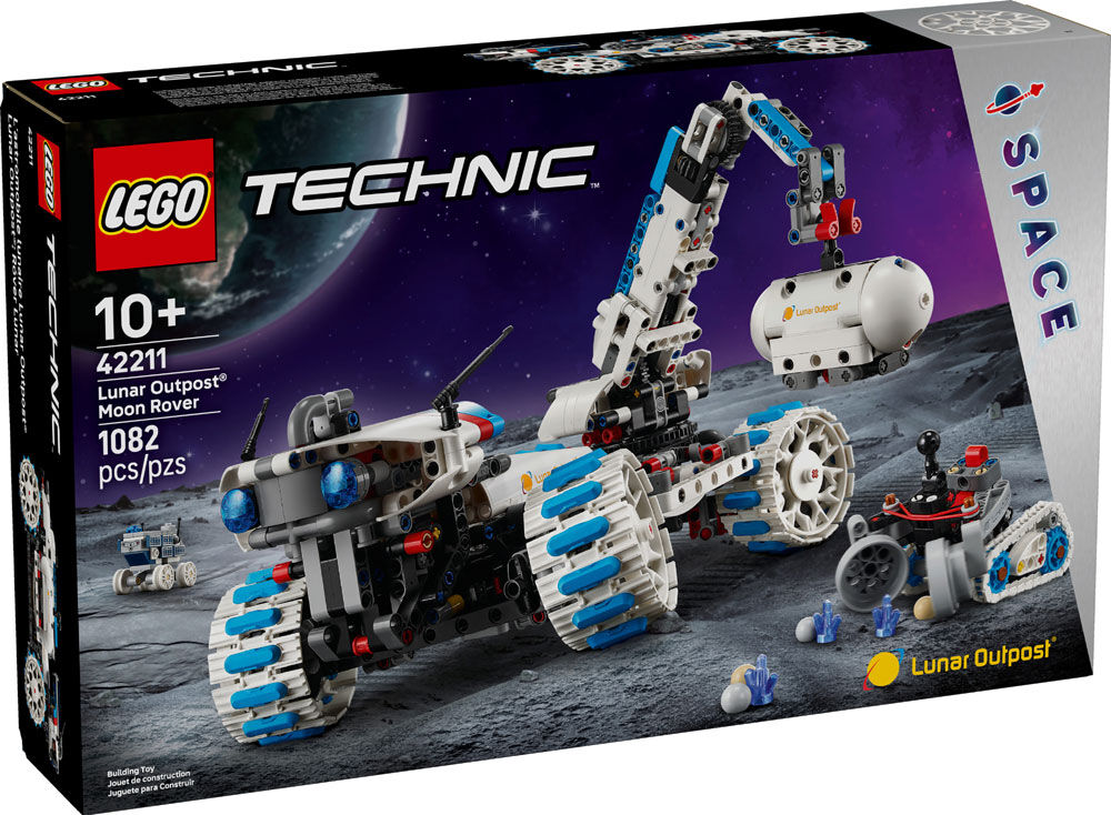 LEGO Technic Lunar Outpost Moon Rover Space Vehicle Building Toy for Kids, Ages 10+ - 42211