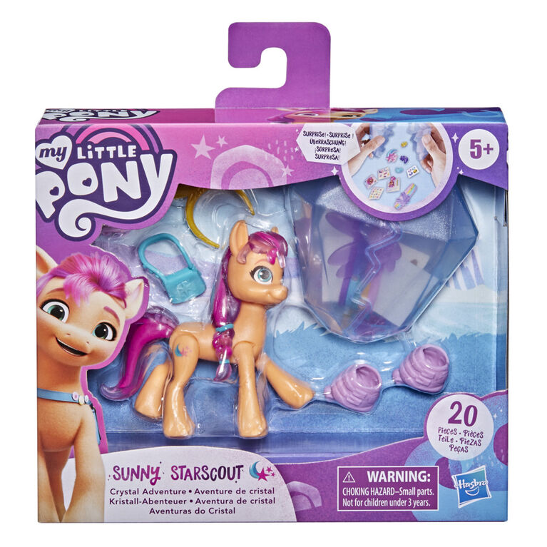 My Little Pony: A New Generation, Aventure de cristal Sunny Starscout, figurine de poney orange