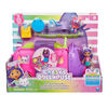 Gabby's Dollhouse Celebration Party Bus, Transforming Playset with Gabby & DJ Catnip Toy Figures & Dollhouse Accessories