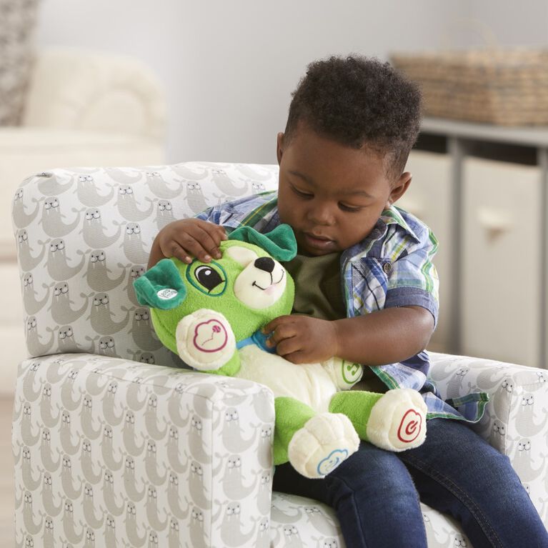 LeapFrog Mon Ami Scout, peluche pour bébé avec personnalisation, musique et berceuses, contenu éducatif pour les bébés et les jeunes enfants Édition française