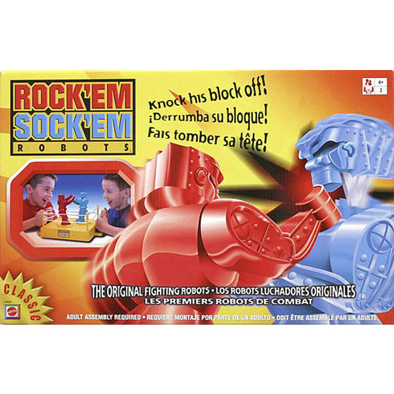 Jeu Rock 'Em Sock 'Em Robots - les motifs peuvent varier