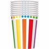Rainbow Birthday 9oz Paper Cups 8 pieces
