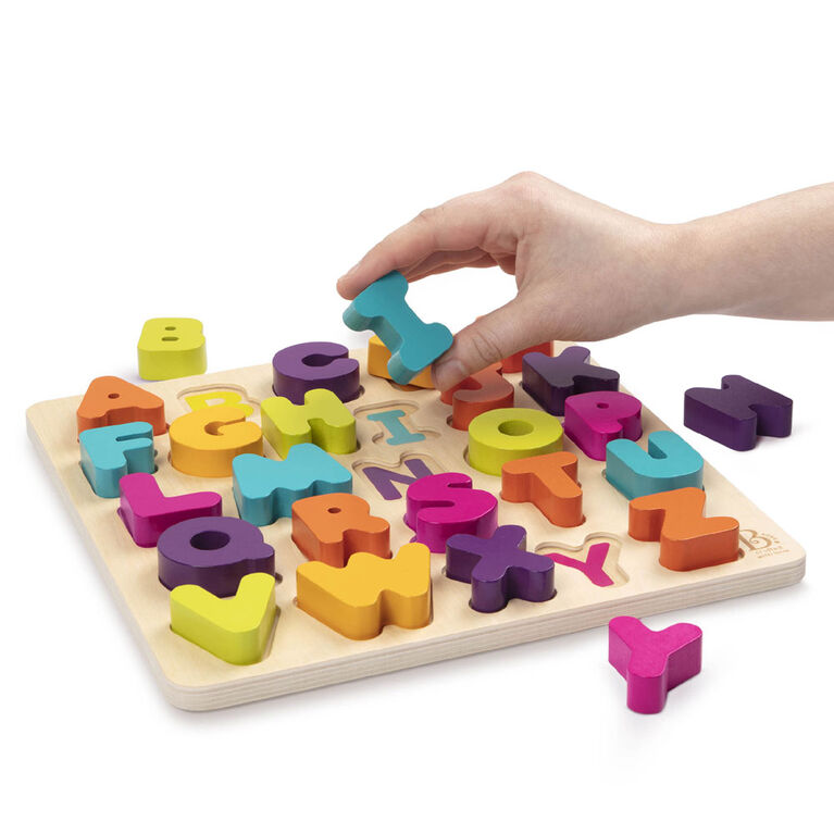 B. toys, Alpha-B.-tical, Wooden Alphabet Puzzle