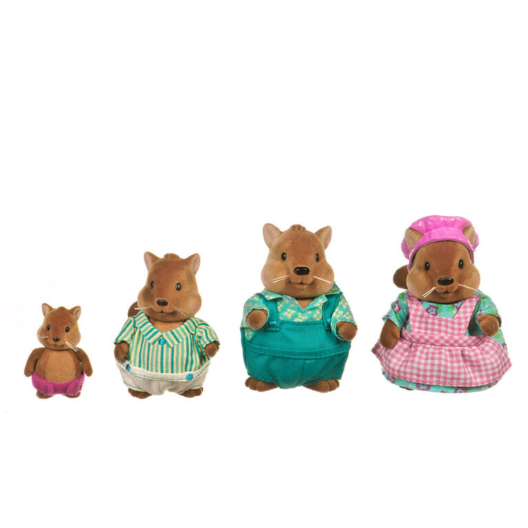 Bushytail Écureuils, Li'l Woodzeez, Ensemble de petites figurines d'écureuils