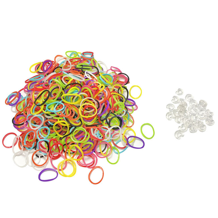 Rainbow Loom – Colour Bands Mix – Elastiques Multicolores (Import  Royaume-Uni)