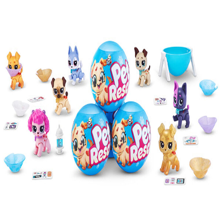 5 Surprise Plushy Pets Mystery Capsule - Surprise Mini Stuffed Animal  Mystery Bundle with Puppies PALS Stickers (Mystery Plushies for Kids)