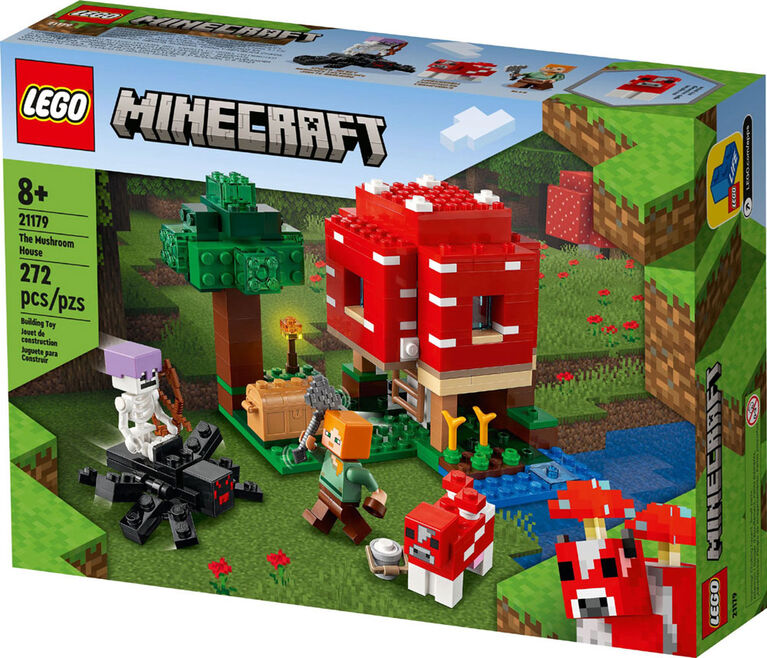 LEGO Minecraft The Mushroom House 21179 Building Kit (272 Pieces)