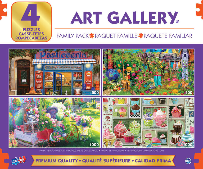 Assortiment De Casse-Têtes De Galerie D'Art 4 En 1