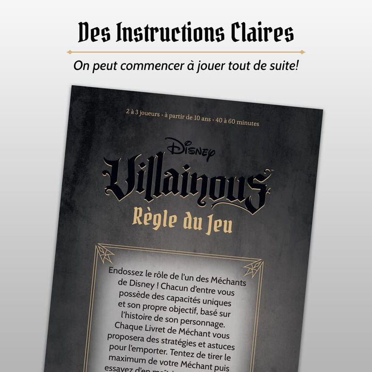 Ravensburger - Disney Villainous Evil Comes Prepared - French Edition