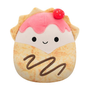 Peluche Squishmallows 7.5" - Gasten la cr&ecirc;pe aux fraises avec un filet de chocolat
