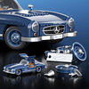 Mattel Brick Shop Hot Wheels Mercedes-Benz 300 SL Building Toy Kit (1600 Pieces), for Collectors