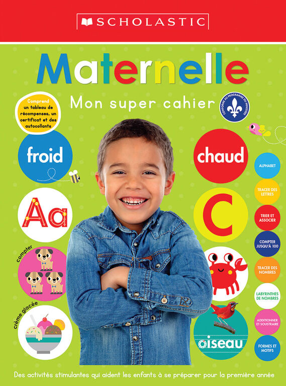 Mon super cahier : Maternelle - French Edition