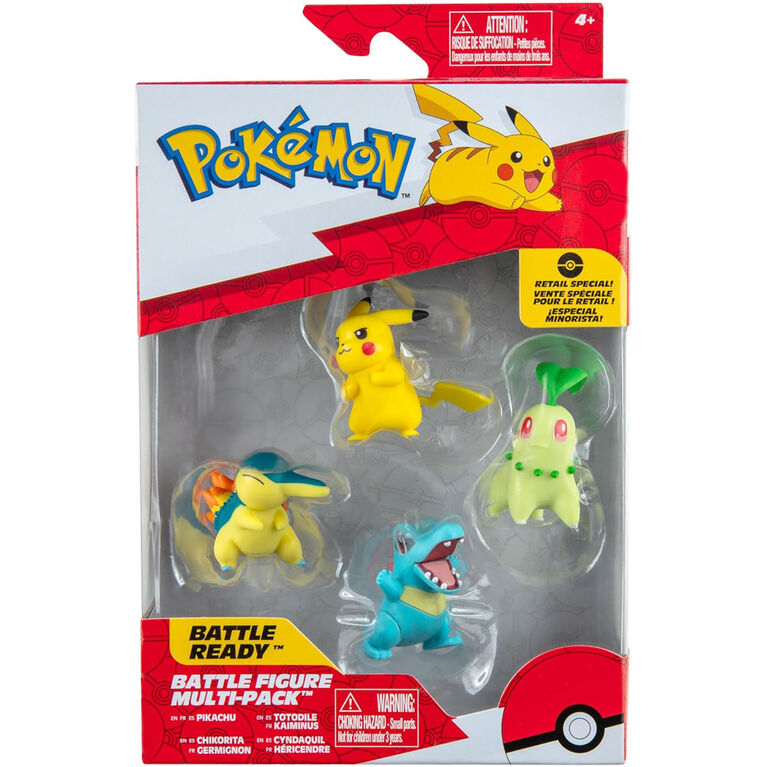 Pokémon - Battle Figure 4-Pack - styles may vary