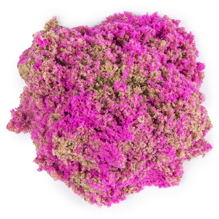Kinetic Sand, Seashell Container with 4.5oz Neon Pink and Kinetic Beach Sand