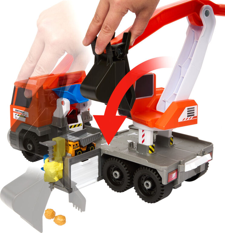 Matchbox Action Drivers Matchbox Transforming Excavator, Toy