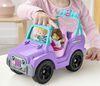 Fisher-Price Little People Barbie Véhicule de plage, musique, sons, 2 figurines - Édition française