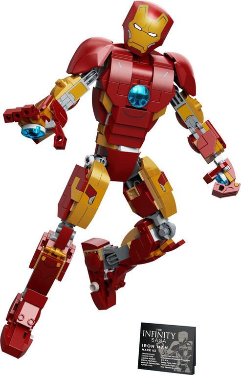 LEGO Marvel Iron Man : La figurine Iron Man 76206 Ensemble de construction (381 pièces)