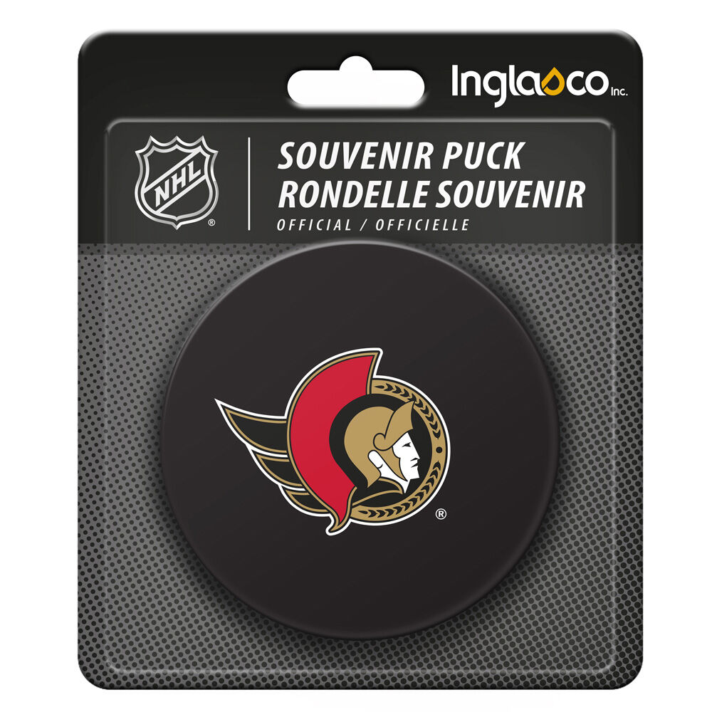 NHL Ottawa Senators black basic puck in blister package