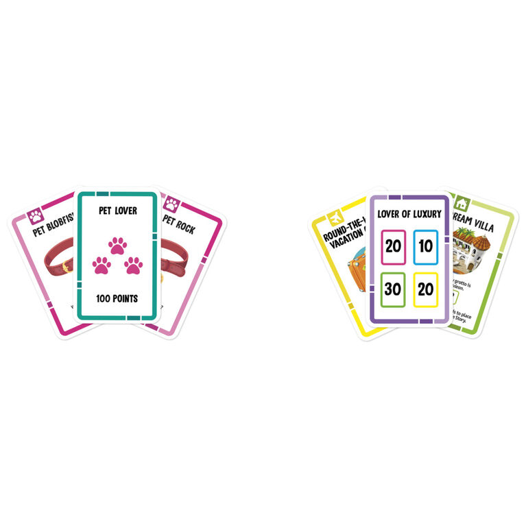 Destins Le jeu de la vie, jeu de cartes rapide pour 2 à 4 joueurs - Édition anglaise