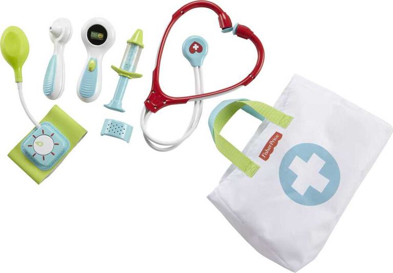 Fisher-Price - Trousse de médecin, 7 éléments, jeu préscolaire