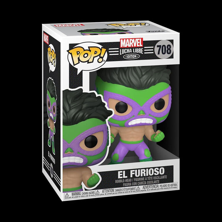 Hulk El Furioso Funko Pop! Vinyl Bobble-Head - Marvel Lucha Libre Edition