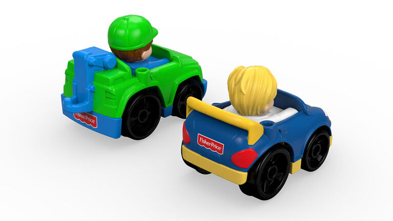 Fisher-Price Little People Wheelies Tow Truck & Race Car