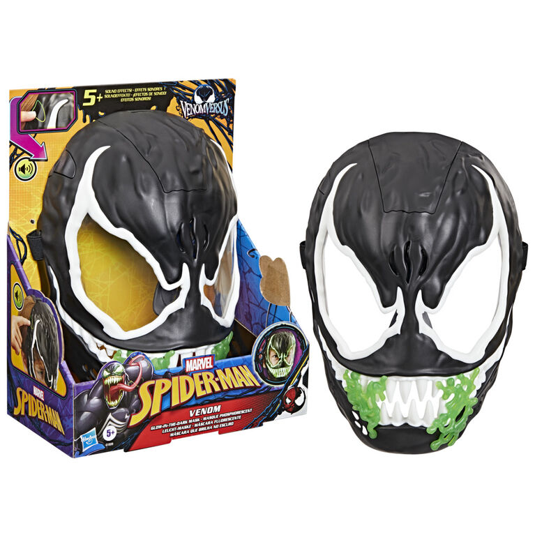 Marvel Spider-Man VenomVersus Venom Glow-In-The-Dark Mask, Super Hero Toys - English Version Marvel Spider-Man VenomVersus Venom Glow-In-The-Dark Mask, Super Hero Toys - English Version