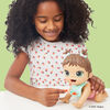 Baby Alive Lil Snacks Doll, Eats and "Poops," 8-inch Baby Doll with Snack Mold, Brown Hair