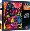 Masterpieces - EZ Grip - Dean Russo Happy Boy Colorful Dog Jigsaw Puzzle 300  Piece