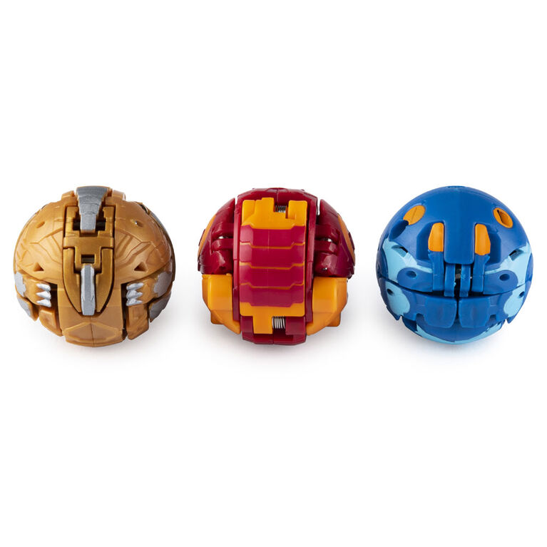 Bakugan Starter Pack 3-Pack, Pyrus Nillious, Collectible Action Figures