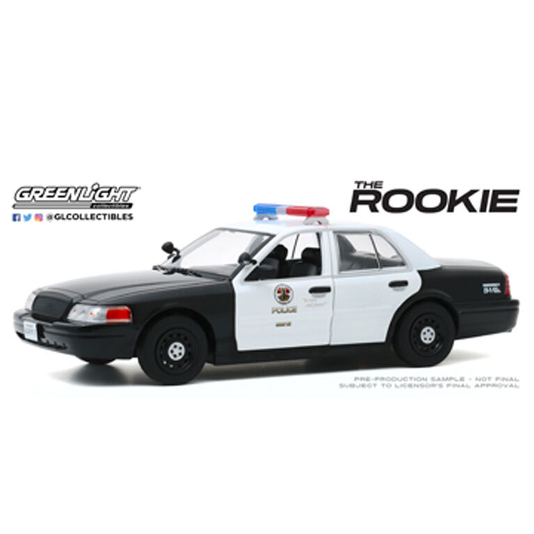 1:24 The Rookie (2018-Current TV Series) - 2008 Ford Crown Victoria Police Interceptor - Los Angeles Police Department (LAPD) - English Edition - styles may vary